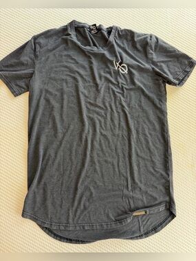 Vanquish Fitness VQ Men’s L Washed Black Longline T-Shirt